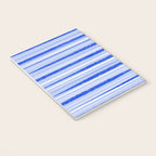 Watercolor Striped Pattern Royal Blue Light Blue White Notebook Gallery Image 3