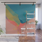 Moon Light On Rainbow Pastel | Night Sky Texture Design Wall Mural Gallery Image 1