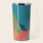 Moon Light On Rainbow Pastel | Night Sky Texture Design Travel Mug Gallery Image 1