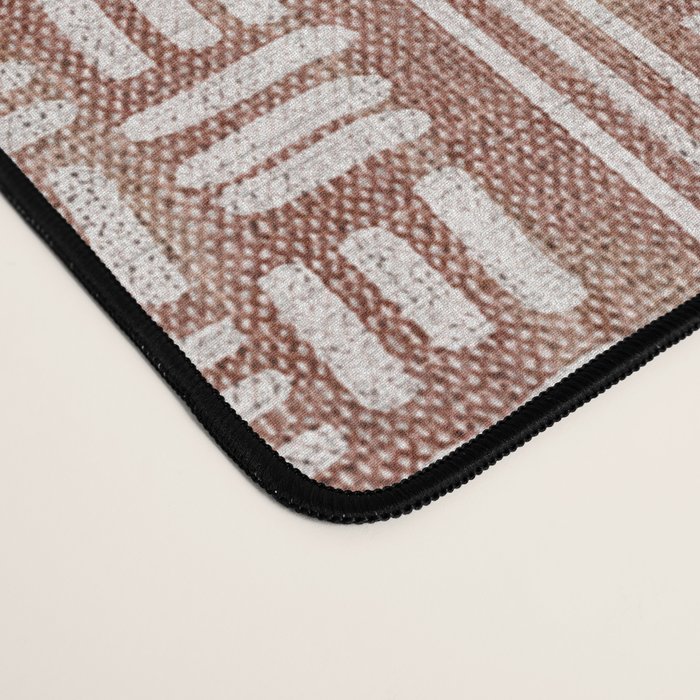 Terracotta boho geo mud cloth  Desk Mat Gallery Image 4