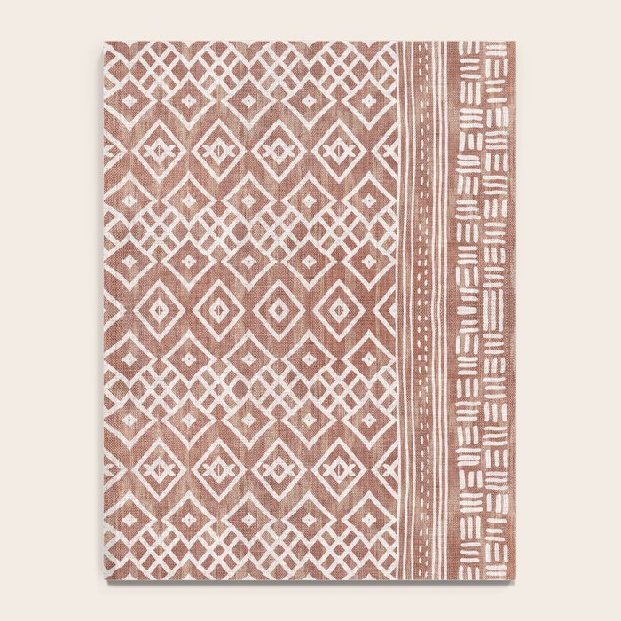 Terracotta boho geo mud cloth  Notebook Gallery Image 4