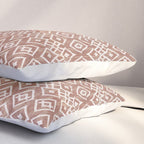 Terracotta boho geo mud cloth  Pillow Sham Gallery Image 3