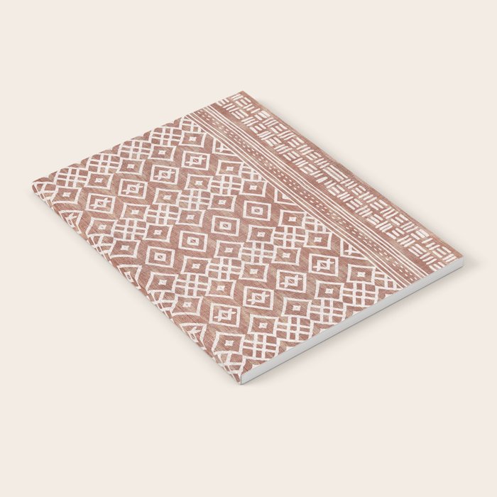 Terracotta boho geo mud cloth  Notebook Gallery Image 2