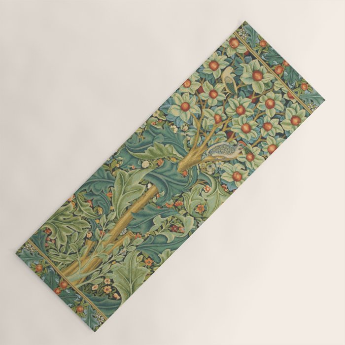 William Morris The Woodpecker Yoga Mat Gallery Image 1