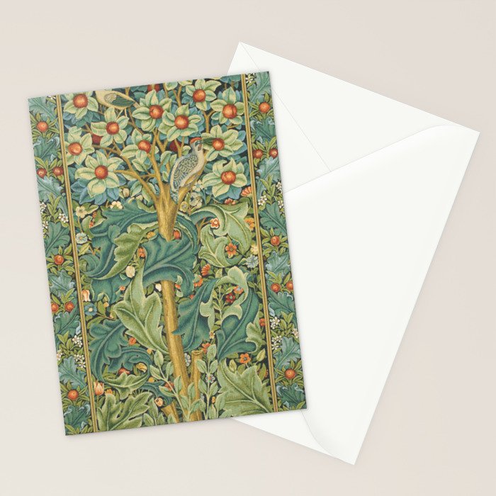 William Morris The Woodpecker Stationery Card Gallery Image 2
