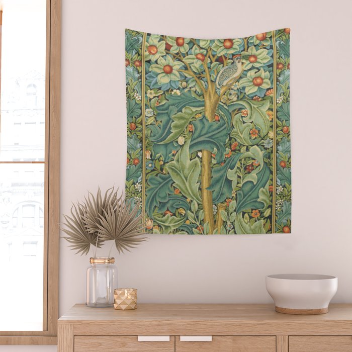 William Morris The Woodpecker Wall Tapestry Gallery Image 2