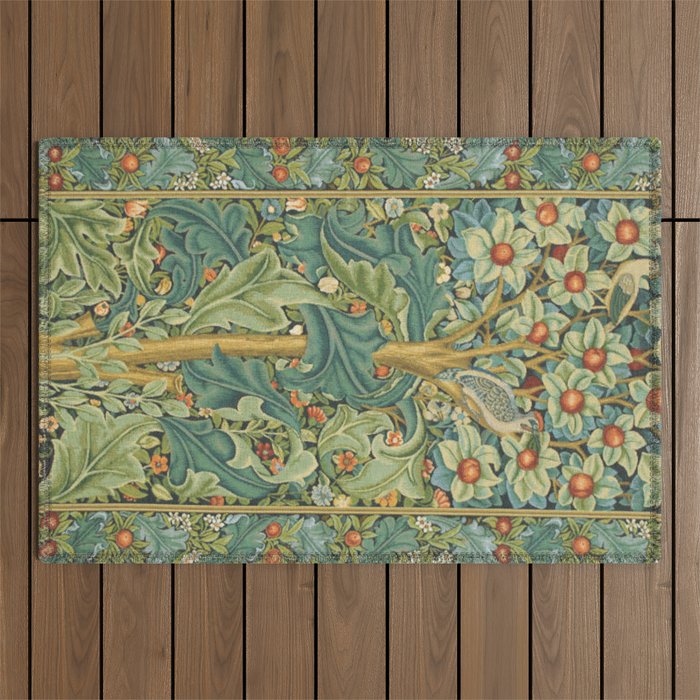 William Morris The Woodpecker Outdoor Rug Gallery Image 1