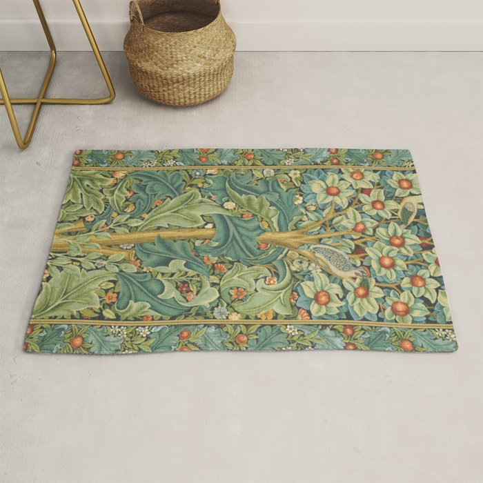 William Morris The Woodpecker Rug Gallery Image 1