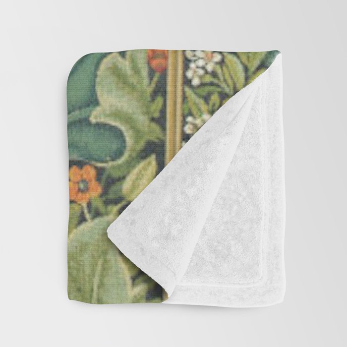 William Morris The Woodpecker Throw Blanket Gallery Image 3