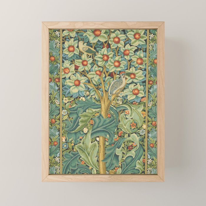 William Morris The Woodpecker Mini Art Print Gallery Image 1