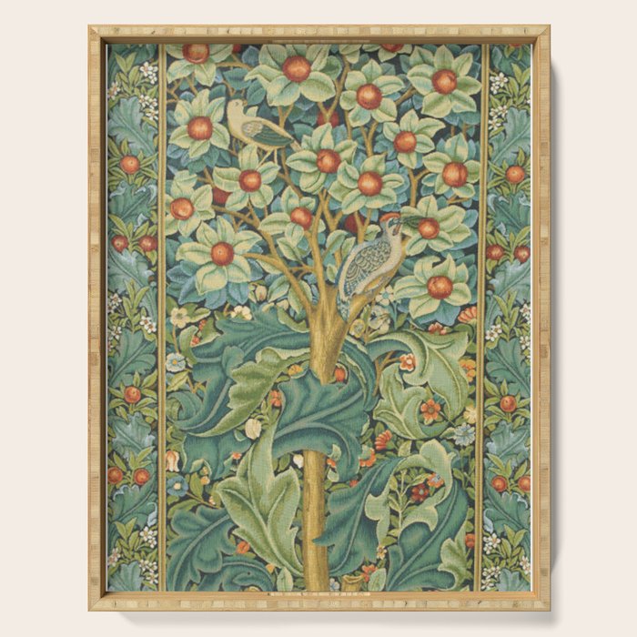 William Morris The Woodpecker Serving Tray Gallery Image 1