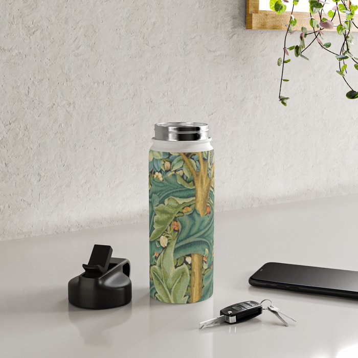 William Morris The Woodpecker Water Bottle Gallery Image 4