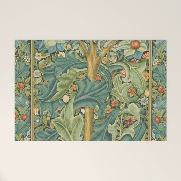 William Morris The Woodpecker Welcome Mat Gallery Image 1
