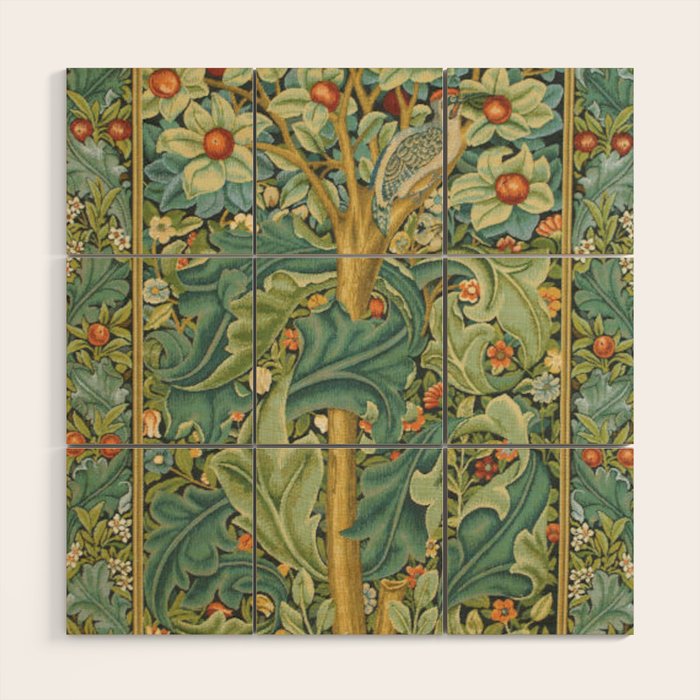 William Morris The Woodpecker Wood Wall Art Gallery Image 1