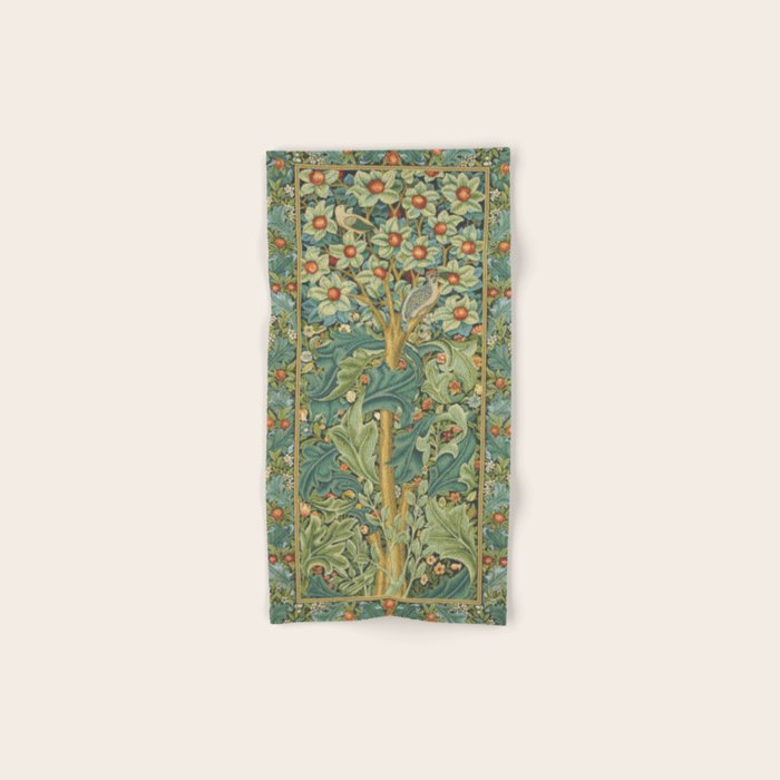 William Morris The Woodpecker Bath Towel Gallery Image 1