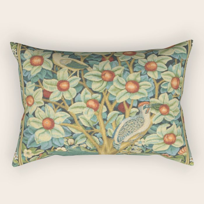 William Morris The Woodpecker Rectangular Pillow Gallery Image 2