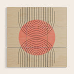 Perfect Touch Peach Wood Wall Art Gallery Image 1