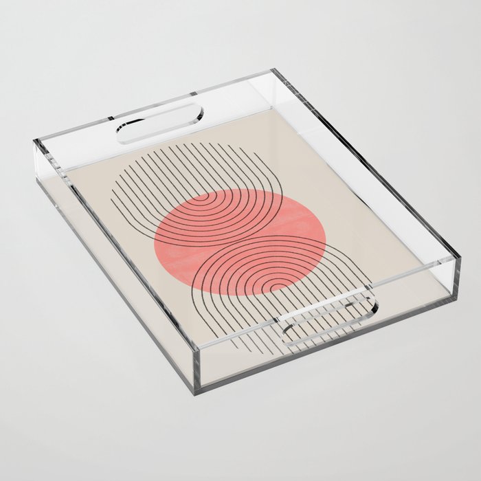 Perfect Touch Peach Acrylic Tray Gallery Image 1
