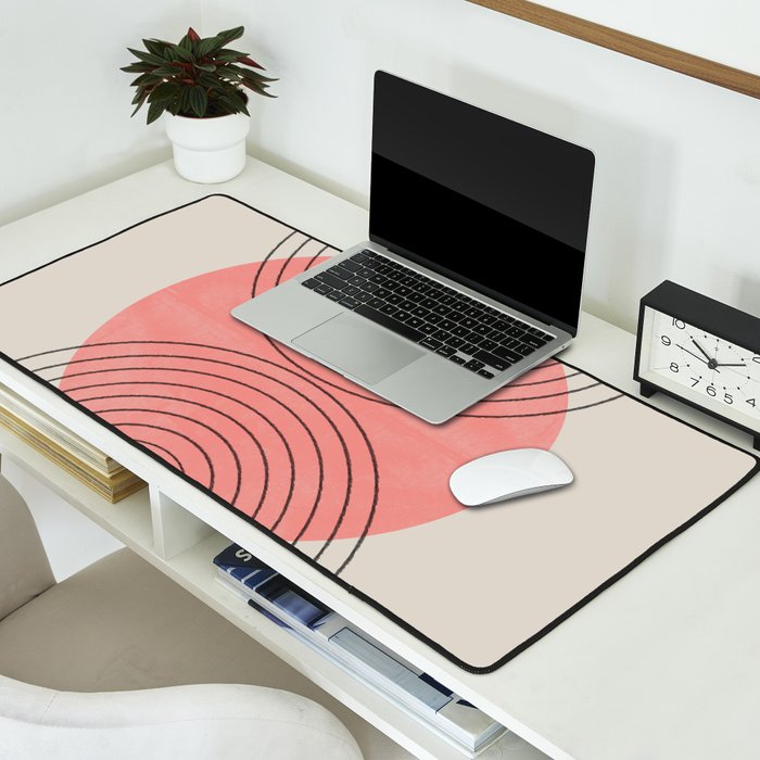 Perfect Touch Peach Desk Mat Gallery Image 2