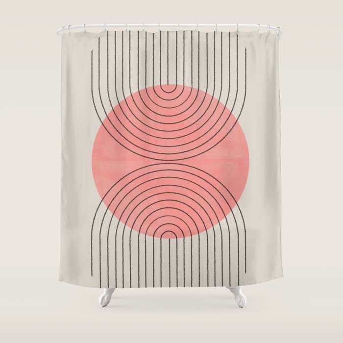 Perfect Touch Peach Shower Curtain Gallery Image 1
