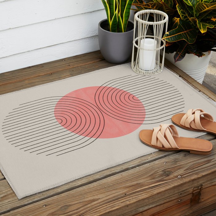 Perfect Touch Peach Outdoor Rug Gallery Image 2