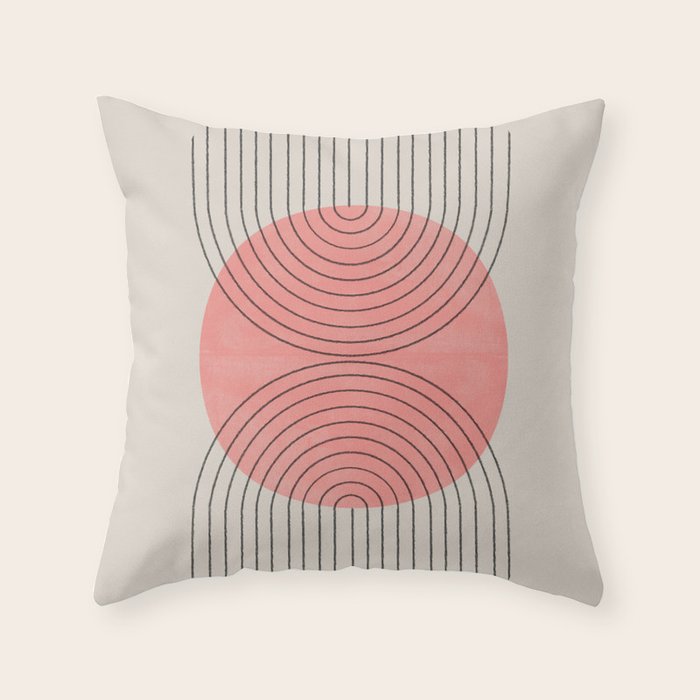 Perfect Touch Peach Throw Pillow Gallery Image 1