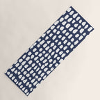 Dots (Navy) Yoga Mat Gallery Image 1
