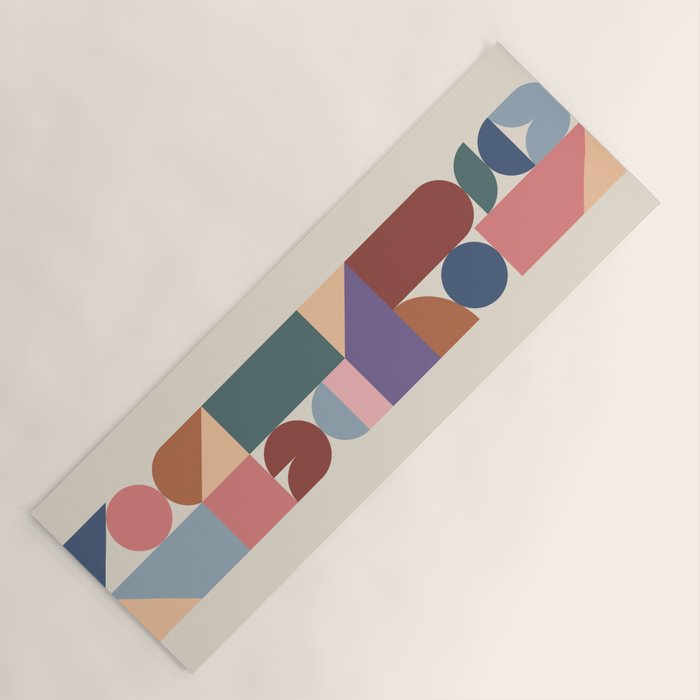 Geometric Balance Multicolor Yoga Mat Gallery Image 1