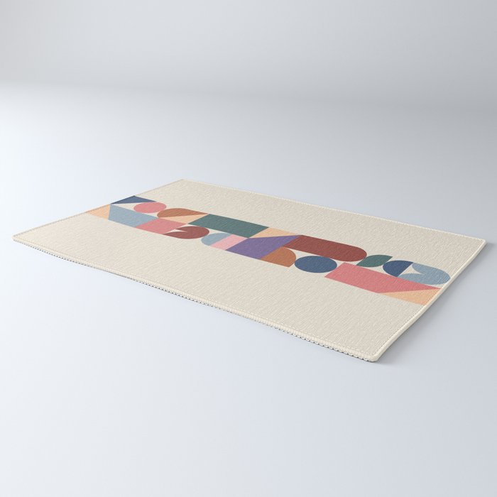 Geometric Balance Multicolor Rug Gallery Image 3