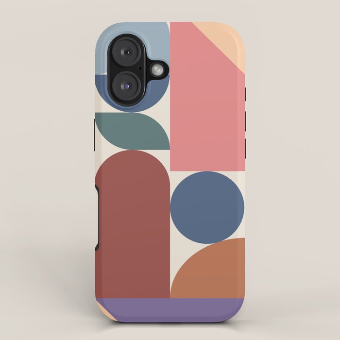 Geometric Balance Multicolor iPhone Case Gallery Image 1