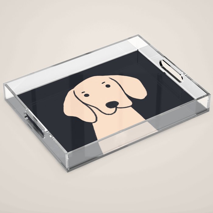 Hello dog Acrylic Tray Gallery Image 1