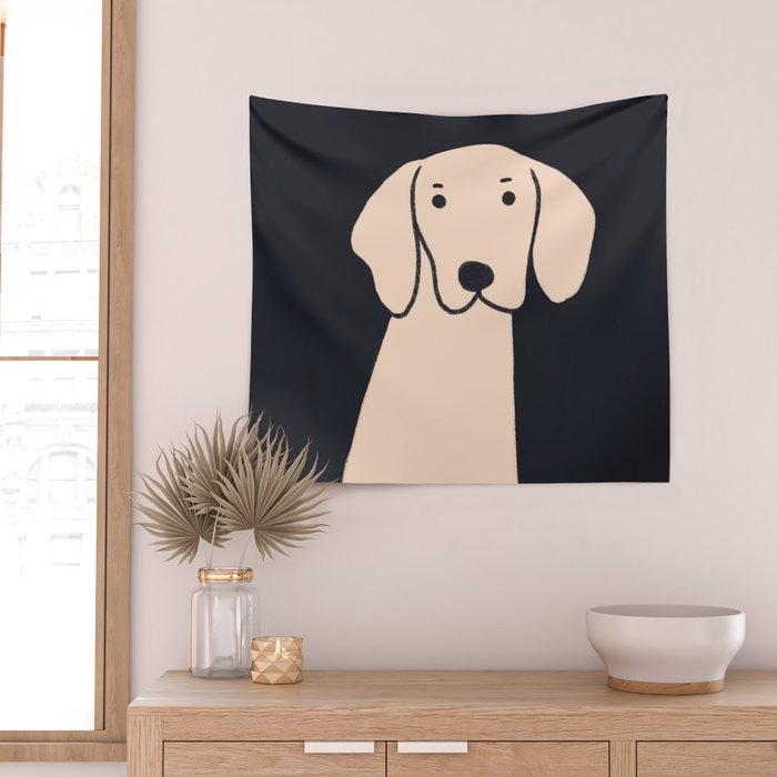 Hello dog Wall Tapestry Gallery Image 2