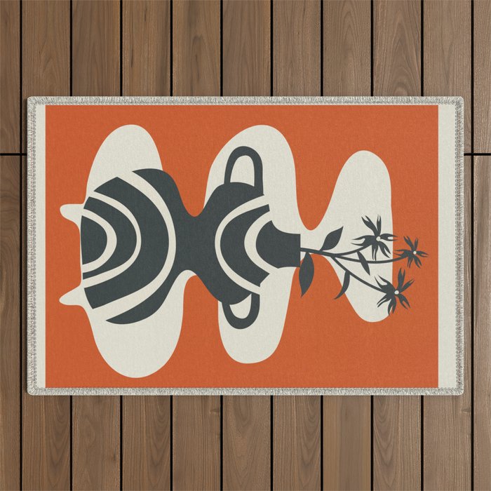 Vase of Tranquility 2 Outdoor Rug Gallery Image 1