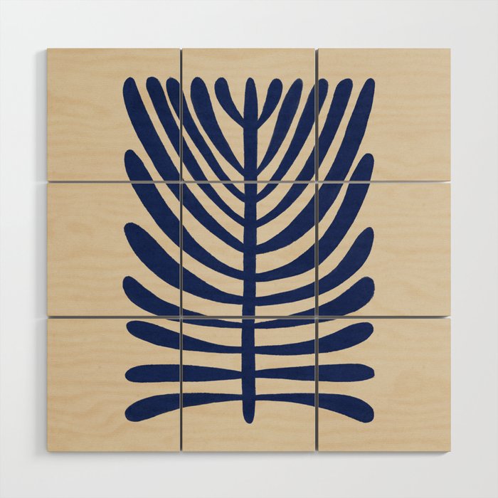 One Hundred-Leaved Plant #2 Wood Wall Art Gallery Image 1