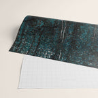 Dark Teal Van Gogh Trees & Underwood Wrapping Paper Gallery Image 2