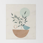 Azzurro Shapes No 57 Throw Blanket Gallery Image 2