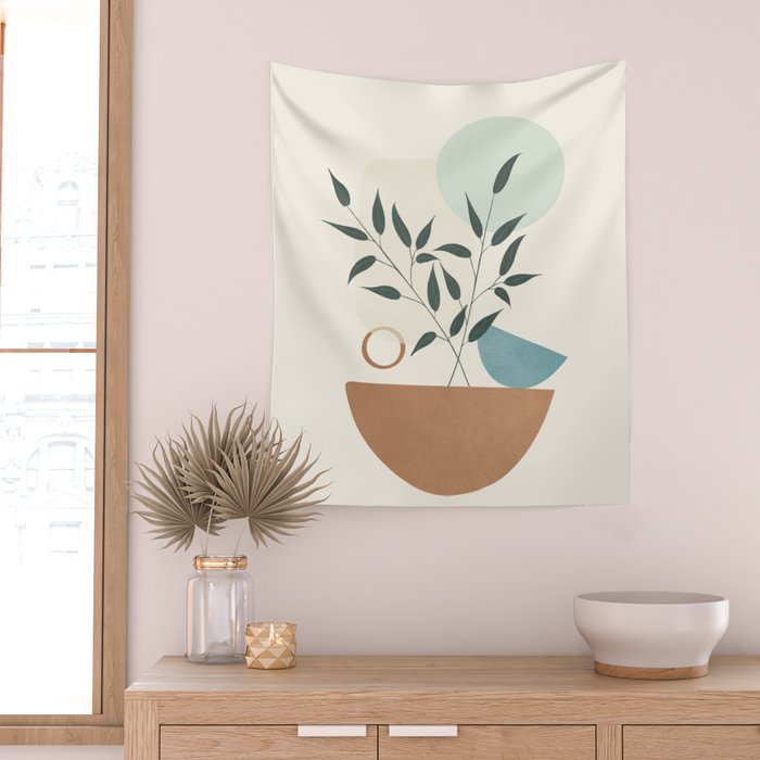 Azzurro Shapes No 57 Wall Tapestry Gallery Image 2