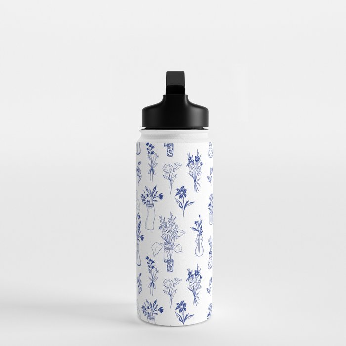 Simple Still Life with Flowers and Vases Water Bottle Gallery Image 3