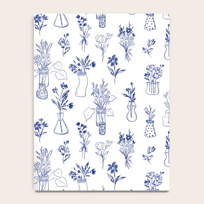 Simple Still Life with Flowers and Vases Notebook Gallery Image 4