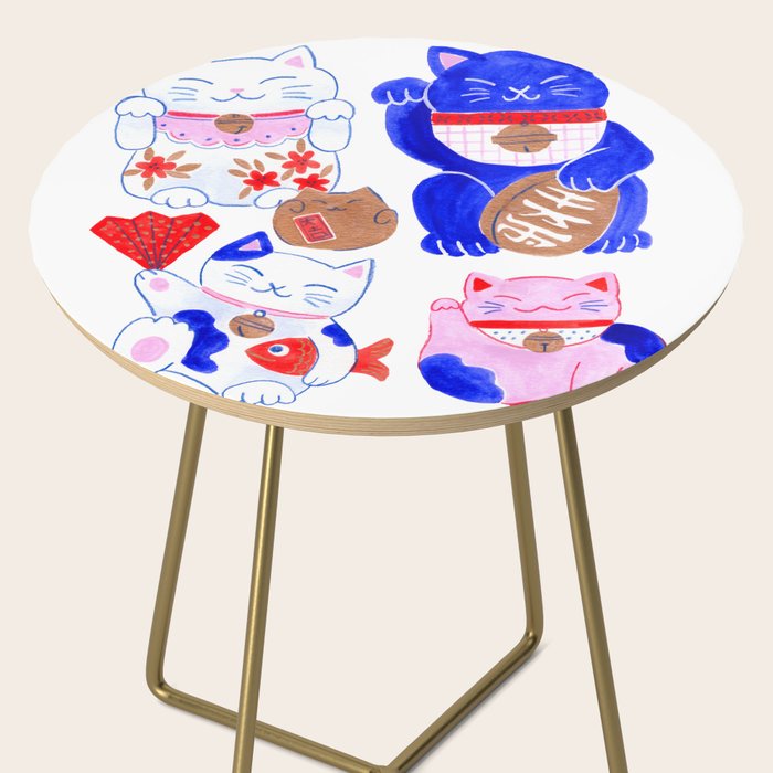 Maneki Neko Lucky Cats Side Table Gallery Image 2