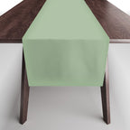 Solid Color SAGE GREEN  Table Runner Gallery Image 1