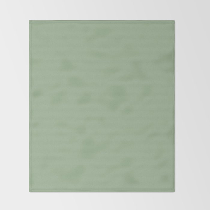 Solid Color SAGE GREEN  Throw Blanket Gallery Image 2