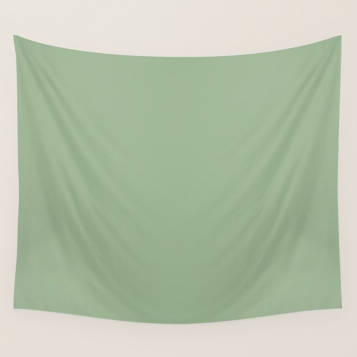 Solid Color SAGE GREEN  Wall Tapestry Gallery Image 4