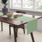 Solid Color SAGE GREEN  Table Runner Gallery Image 2