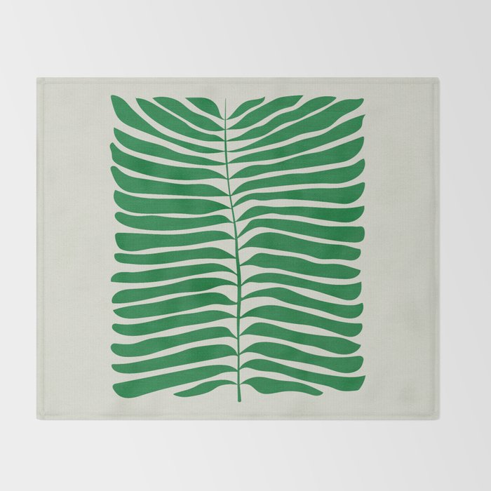 JAZZ FERNS 03 | Rain Forest Matisse Edition Throw Blanket Gallery Image 2