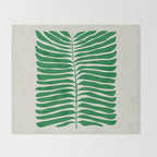 JAZZ FERNS 03 | Rain Forest Matisse Edition Throw Blanket Gallery Image 2