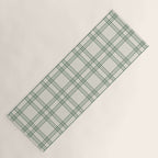 Green And Cream Gingham Yoga Mat Gallery Image 1