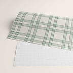 Green And Cream Gingham Wrapping Paper Gallery Image 2
