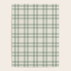 Green And Cream Gingham Poster Gallery Image 4