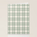 Green And Cream Gingham Stationery Card Gallery Image 2